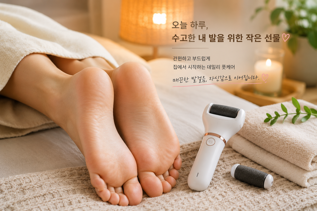 양말 신을 때마다 걸리는 거친 발뒤꿈치… 전동 발각질 제거기를 써보게 된 이유 3 image 5