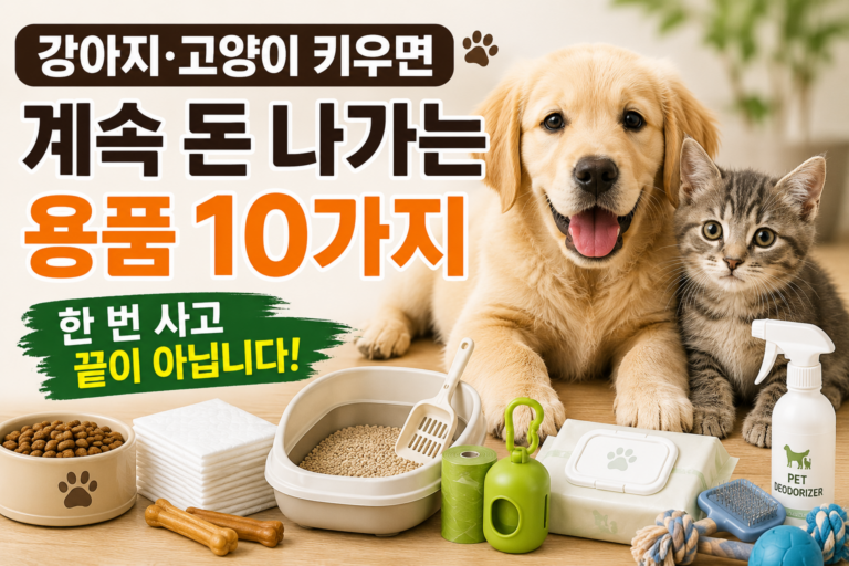 키우기 전엔 몰랐습니다｜강아지·고양이 키우면 계속 사게 되는 용품 10가지