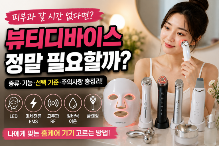 피부과 갈 시간 없다면? 뷰티디바이스 사기 전 꼭 알아야 할 5가지
