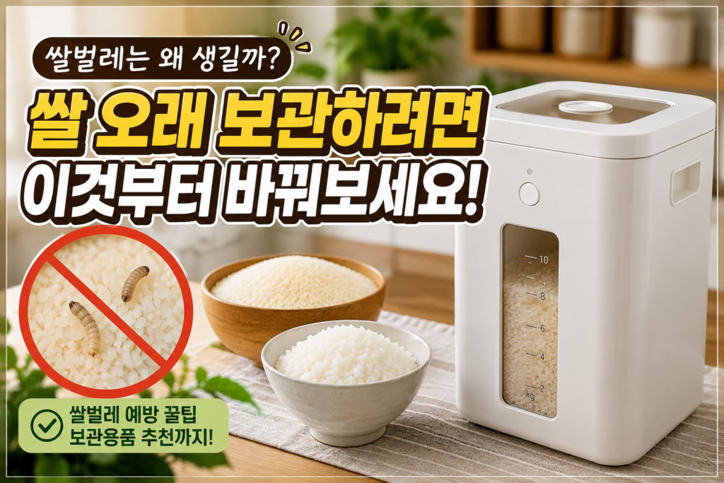 쌀벌레는 왜 생길까? 쌀 오래 보관하려면 이것부터 바꿔보세요 제품 이미지