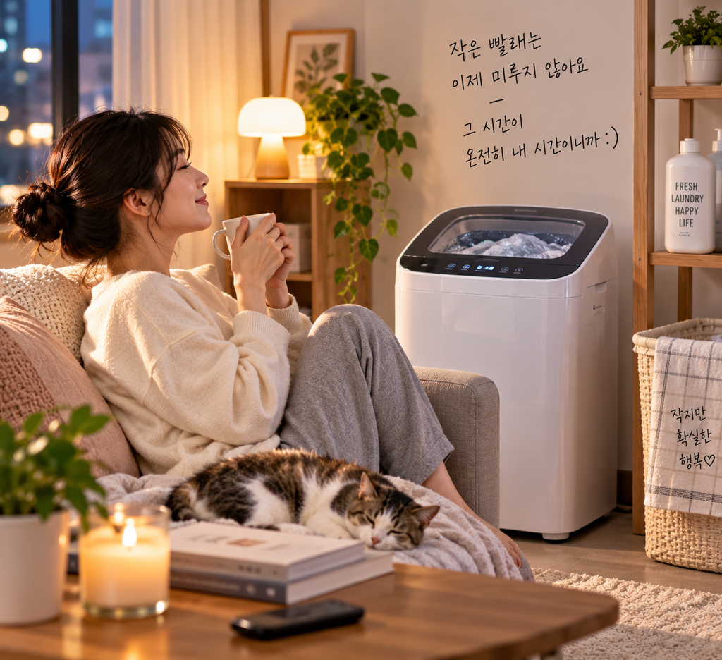 양말 몇 켤레 때문에 세탁기를 돌린다고? 해보면 생각이 달라집니다|미니세탁기 3 미니세탁기3